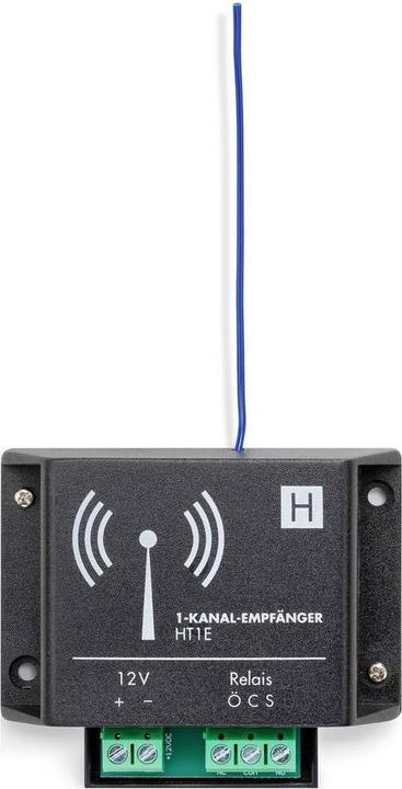 Image du produit H-Tronic Récepteur à 1 canal HT1E 1618260 Fréquence radio 868,35 MHz Pouvoir de coupure 230V/5A ou 24VDC/5 A