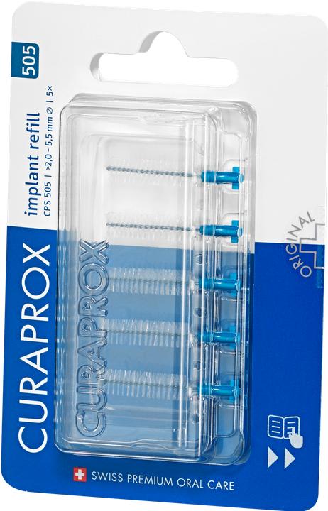 Image du produit Curaprox CPS 508 Implant Interdentalbürsten refill black (4 x, 8.50 mm)