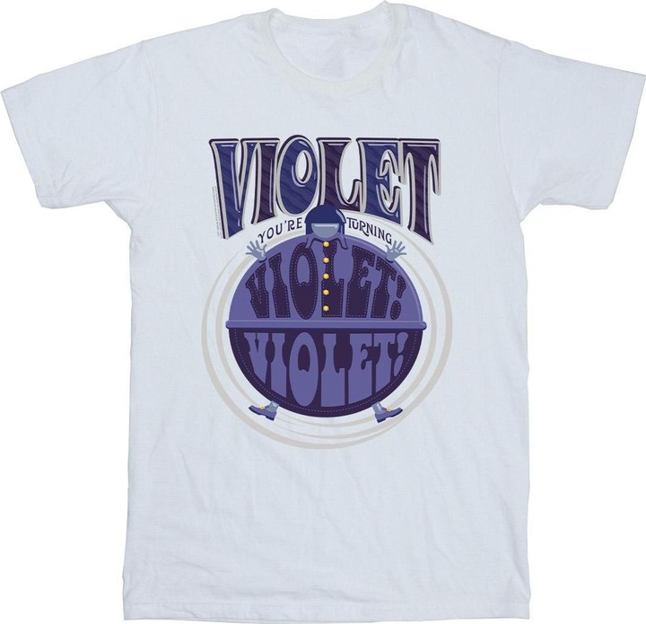 Immagine prodotto Willy Wonka & the Chocolate Factory Violet Turning Violet Maglietta Ragazze (128)