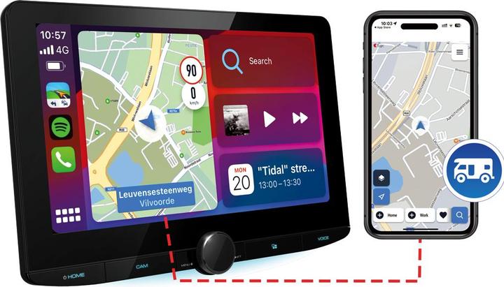 Produktbild Kenwood DMX9720XDSCAMPER (Android Auto, Apple Carplay)