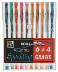 Immagine prodotto Koh-i-Noor NAGP10S penna gel Penna in gel con cappuccio Blu, Verde, Grigio, Arancione, Rosa, Rosso 1 (Multicolore, 10 x)