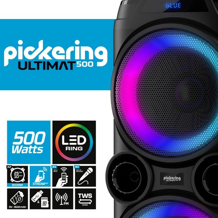 Produktbild Pickering Ultimat 500 Enceinte Party Bluetooth (2 h)