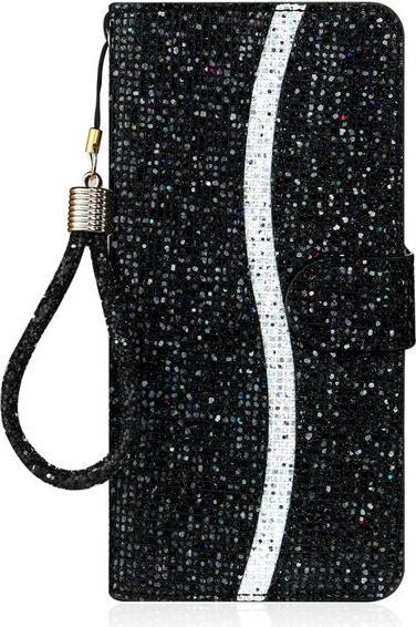 Immagine prodotto MU Style Copertina in pelle glitterata con strisce (Apple iPhone 7, Apple iPhone 8, Apple iPhone SE (seconda generazione), Apple iPhone SE (terza generazione))