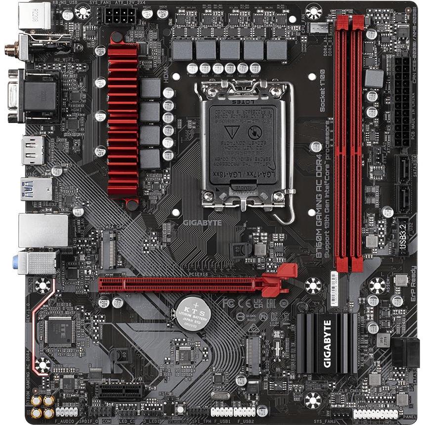 Gigabyte Mainboard Intel B760 Express LGA1700 Micro-ATX Memory DDR4 Memory slots 2 1xPCI-Express 3.0