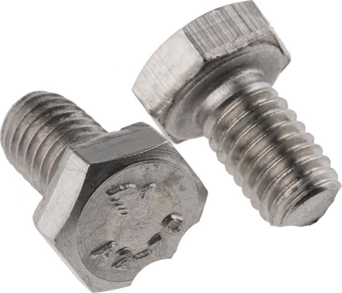 Produktbild RS PRO Schrauben Sechskant A2 M6x10mm