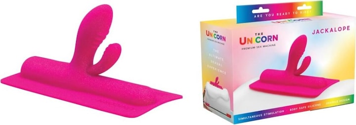 Actual product image Pipedream Unicorn Silicone Attachment Jackalope