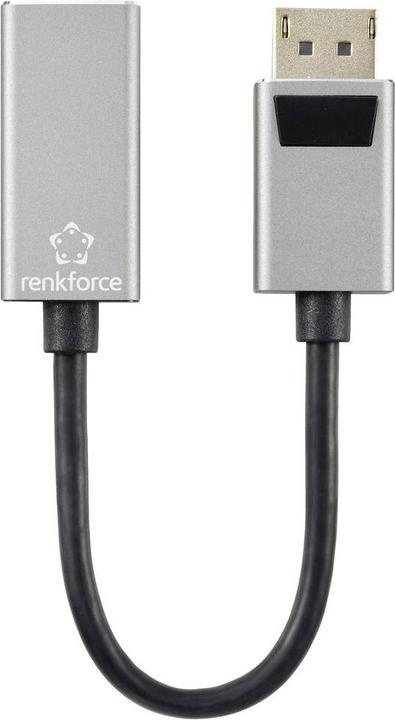 Produktbild Renkforce RF-5246622 DisplayPort / HDMI Adapter (1x DisplayPort Stecker - 1x HDM (HDMI, 15 cm)