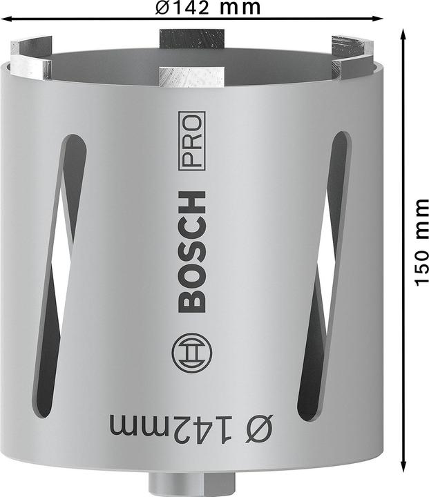 Actual product image Bosch Professional Zubehör PRO Core Cutter dry, 142 x 150 mm, G 1/2 inch (142 mm)
