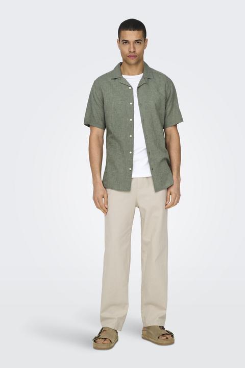 Immagine prodotto Only & Sons Camicia a maniche corte a tinta unita (S)