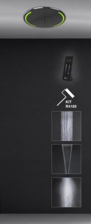 Gessi Colour, Multifunktions Dusch-Einbau-System, rund, Durchmesser 502mm, Strahlart Regen, Schwall