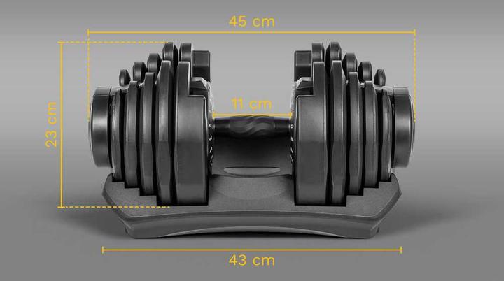 Produktbild Rebel Hantel aus Gusseisen Automatik (1 x 5 kg - 40 kg)