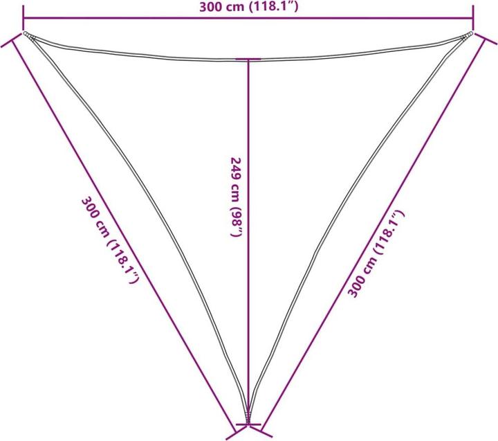 Actual product image vidaXL Awning (300 x 300 x 300 cm)
