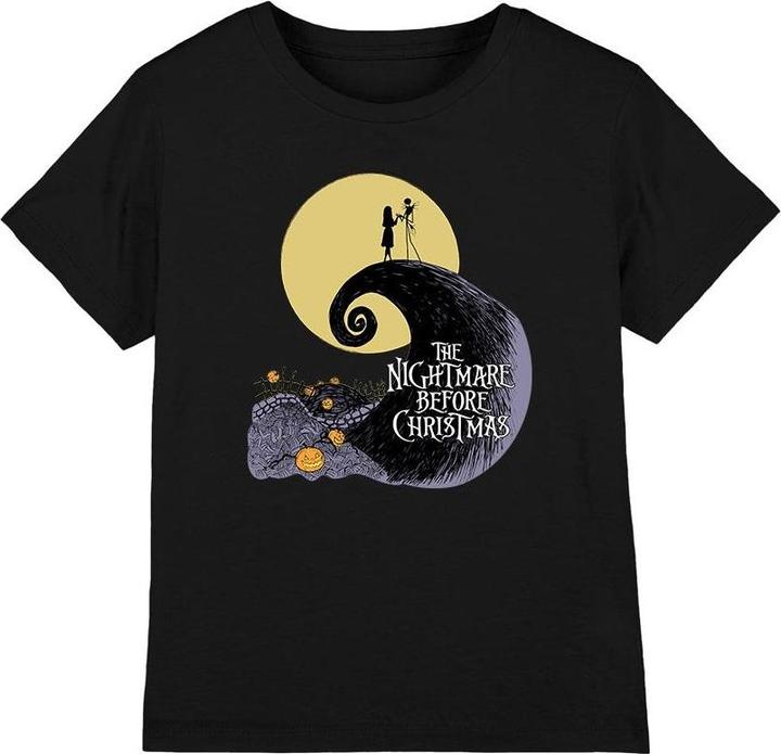 Immagine prodotto The Nightmare Before Christmas Maglietta Silhouette Lunare Bambini (152, 158)