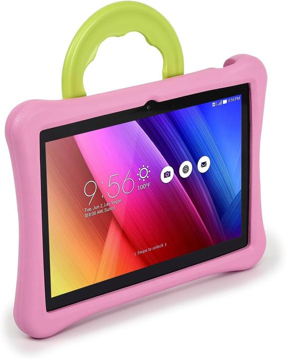 Produktbild Goki Kinder-Tablet mit WLAN, Android 12, 10 Zoll Display, Quad-Core, 4 GB RAM, 64 GB, Dual-Kamera (nur WLAN, 10", 64 GB)