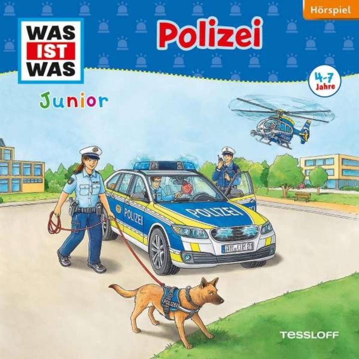 Productafbeelding Was ist Was JUNIOR - Polizei (Duits, Luis-Max Anders, Friederike Wilhelmi, Frank Casaretto, Markus Humbach, Charlotte Habersack, 2009)