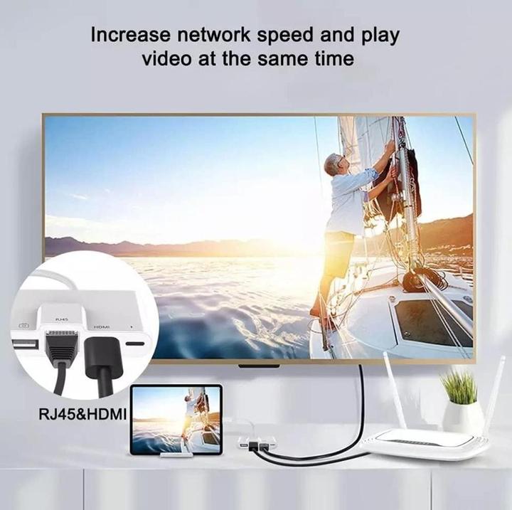 Immagine prodotto PowerGuard Lightning Ethernet OTG 4-in-1 (HDMI (tipo A), Lightning)