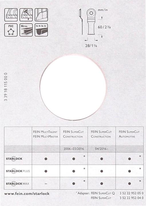 Immagine prodotto Fein Lama per sega circolare bimetallica 28 mm