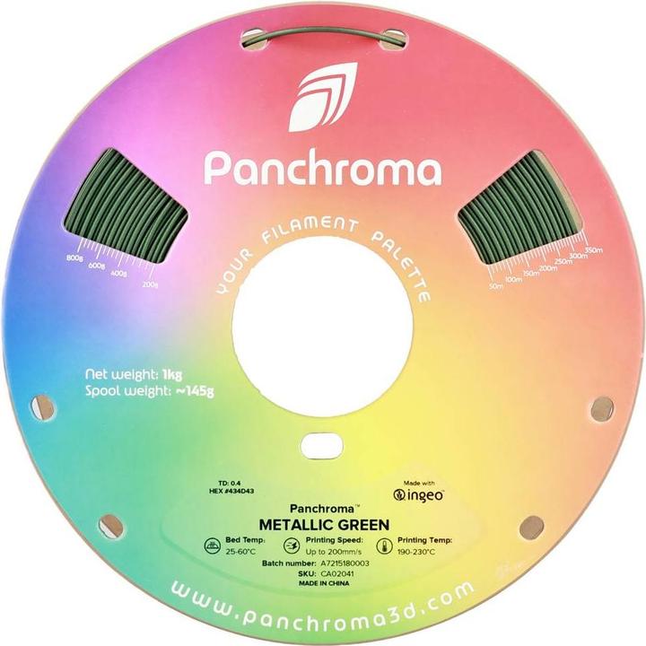 Actual product image Polymaker Panchroma™ PLA Metallic (PLA, 1.75 mm, 1000 g)
