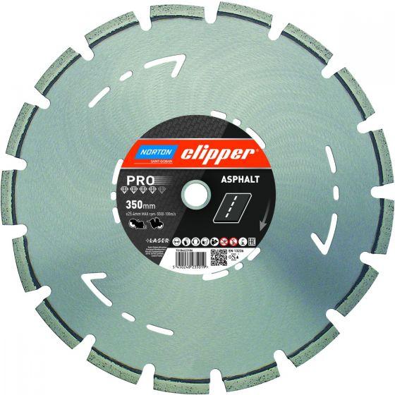 Norton Clipper, Lama, Clipper 70184611979 Pro Asphalt Diamant-Sägeblatt 500 x 25,4 mm
