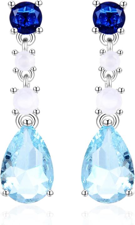 Immagine prodotto Agato Silver Dangling Earrings Agt-E074pbl (Argento)