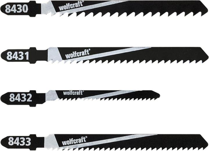 Produktbild wolfcraft 1 Stichsägeblätter-Set 10-tlg. T-Schaft