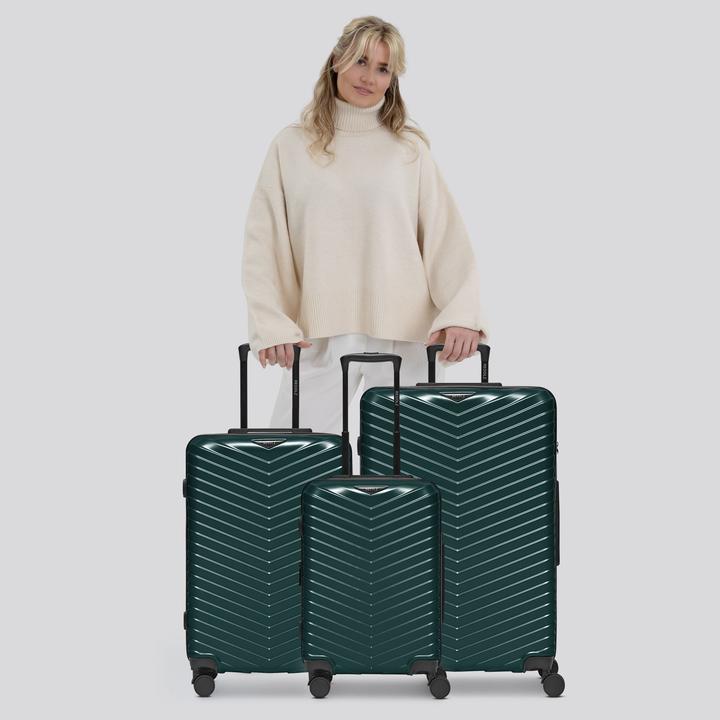 Actual product image Redolz Essentials 18 4 Rollen Kofferset 3-teilig mit Dehnfalte (226 l)