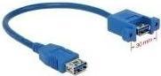 Actual product image Delock USB3.0 cable, 25cm, A-A, for installation (0.25 m, USB 3.0, 4.50 W)