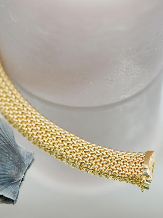 Image du produit Natsumi Schmuck Collier en or jaune 18K/750 Milanaise, 45cm (750/18 K Or jaune)