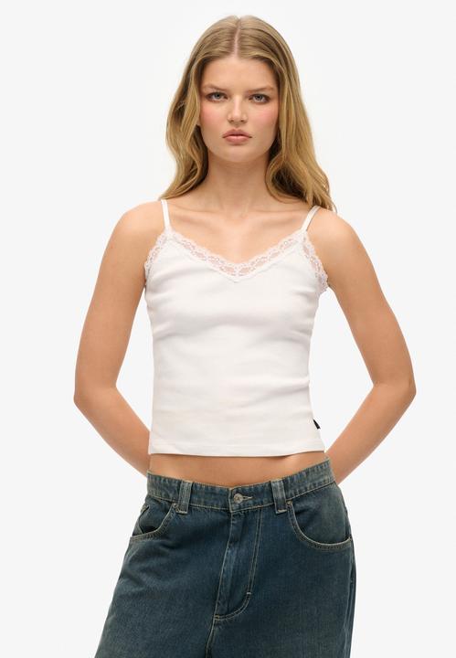 Actual product image Superdry Essential Lace Trim Cami (10XL)