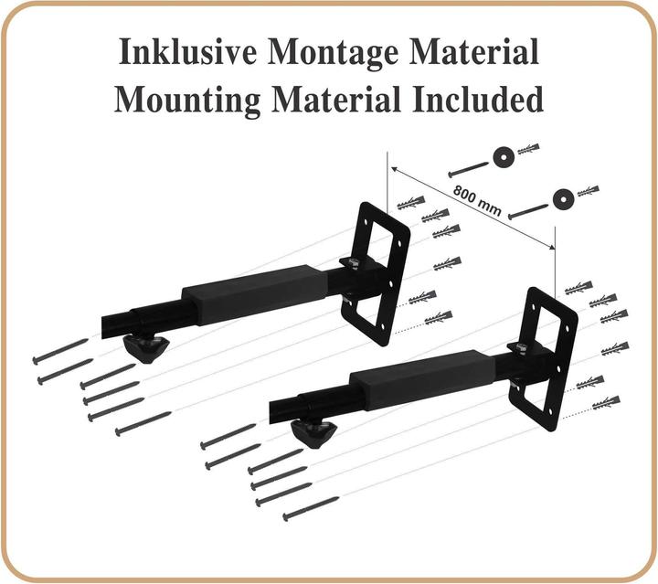 Immagine prodotto Lanco Staffa da parete pieghevole per box da tetto