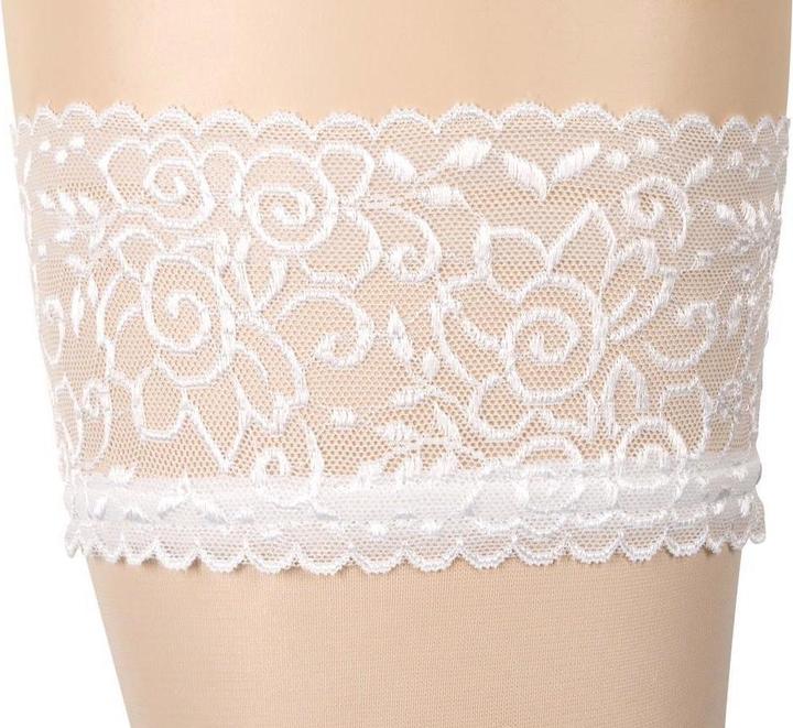 Produktbild Cottelli Collection Strümpfe mit Spitze weiss (L)