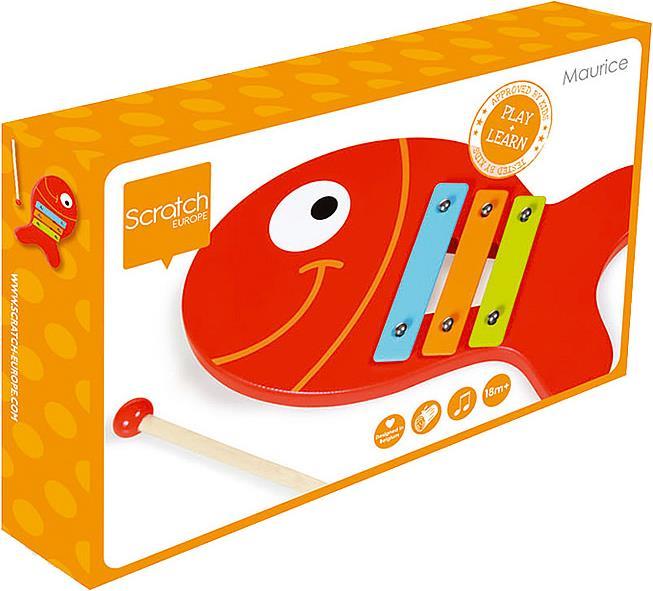 Productafbeelding Scratch Houten xylofoon vissen