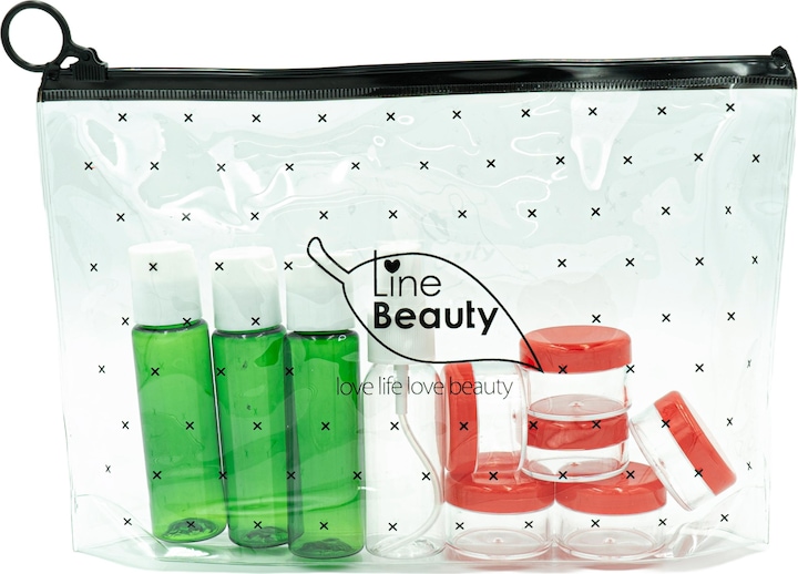 Novidarte Reiseflaschen-Set 200ml (Flüssigkeitsbeutel)