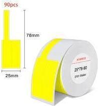 Produktbild Niimbot Etykiety termiczne R25*78-90Yellow (2.50 cm)