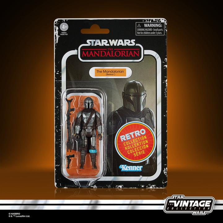 Produktbild Hasbro Retro-Kollektion Der Mandalorianer (Beskar) 9,5 cm grosse Star Wars: The Mandalorian Fig...
