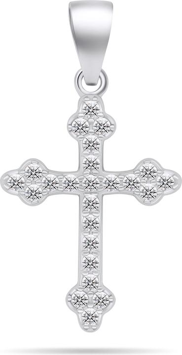 Produktbild Brilio Silver - Silver pendant with clear zircons Cross PT84W