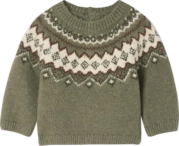 Produktbild Vertbaudet Weicher Jungen Baby Jacquard-Pullover (80)
