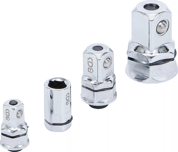 Actual product image BGS Adaptor Set for Ratchet Wrenches 4 pcs. (10 mm, 13 mm, 19 mm)