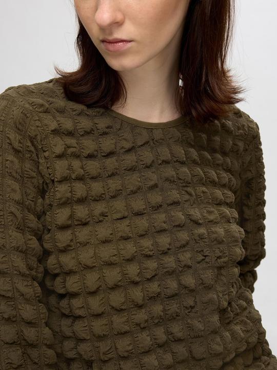 Actual product image Selected Textured top with 3/4-length sleeves (XS)
