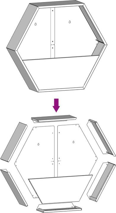 Image du produit vidaXL Wand-Pflanzkübel