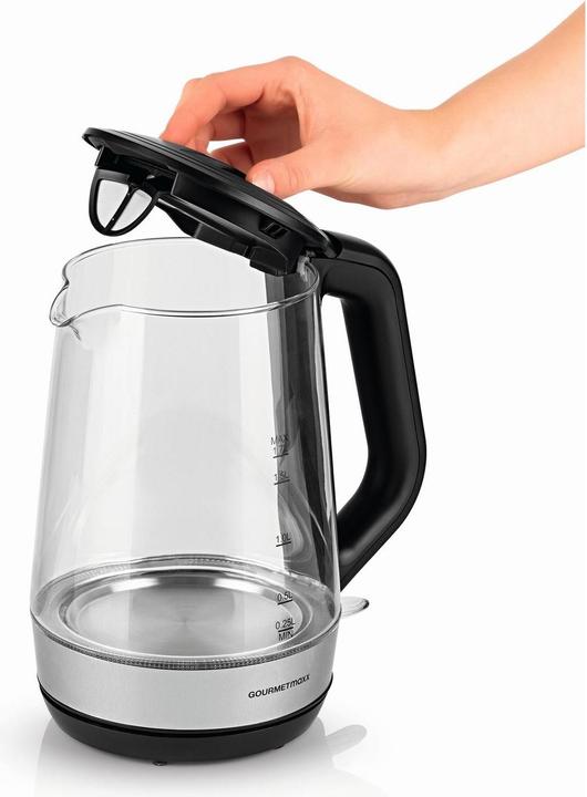 Immagine prodotto Gourmetmaxx Bollitore da 1,7 l, nero/trasparente (1.70 l)