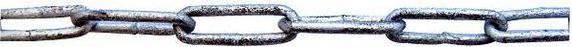 Actual product image RS PRO Link steel chain link, galvanised, 10m (10 m)