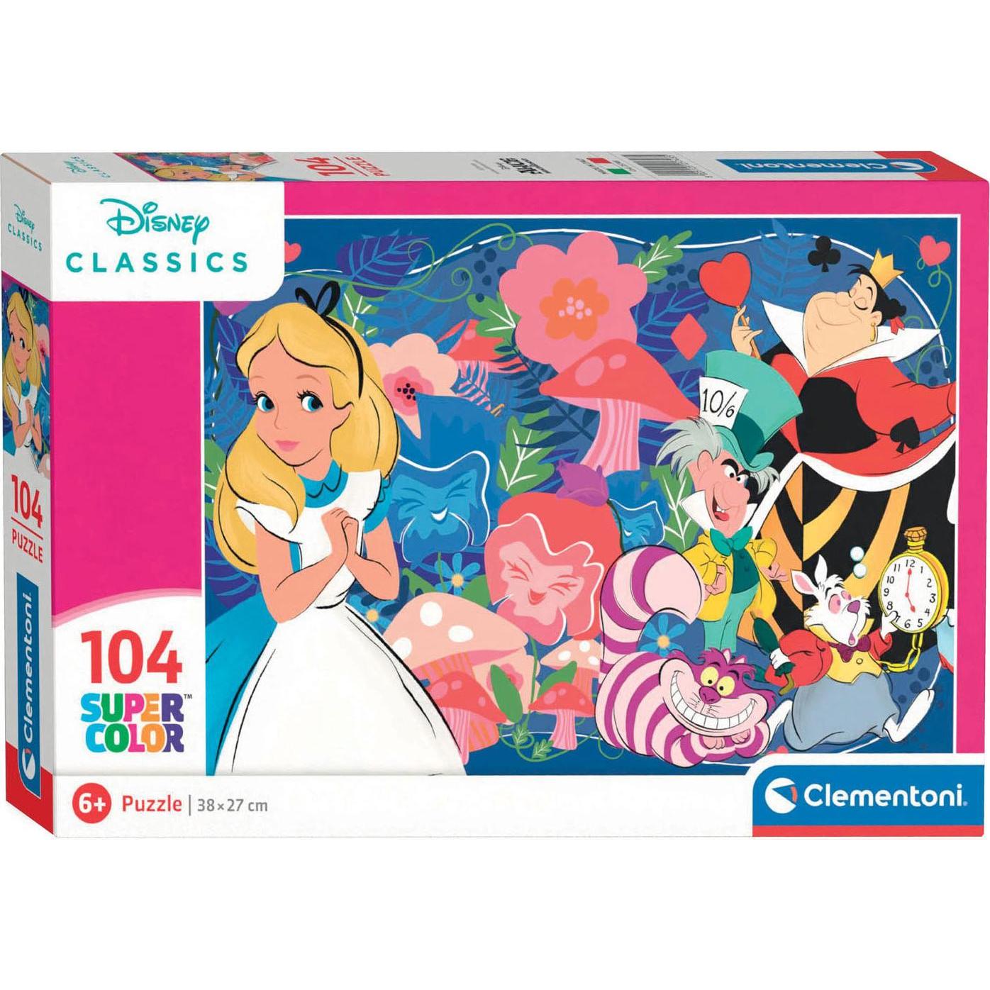 Clementoni Puzzle Disney - Alice im Wunderland, 104st. (104 Teile)
