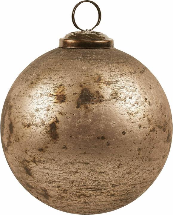 Actual product image Loberon Christmas decorations set of 4 Ophraine brown/copper (4 -part)