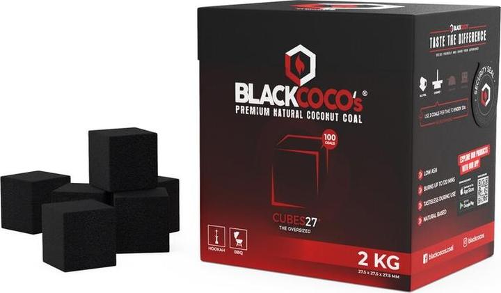 Immagine prodotto Black Cocos Carbone naturale per shisha (64 x)