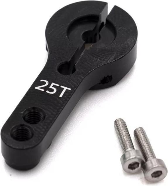 Image du produit Hobbytech Bras de servo aluminium 24 mm 25T noir