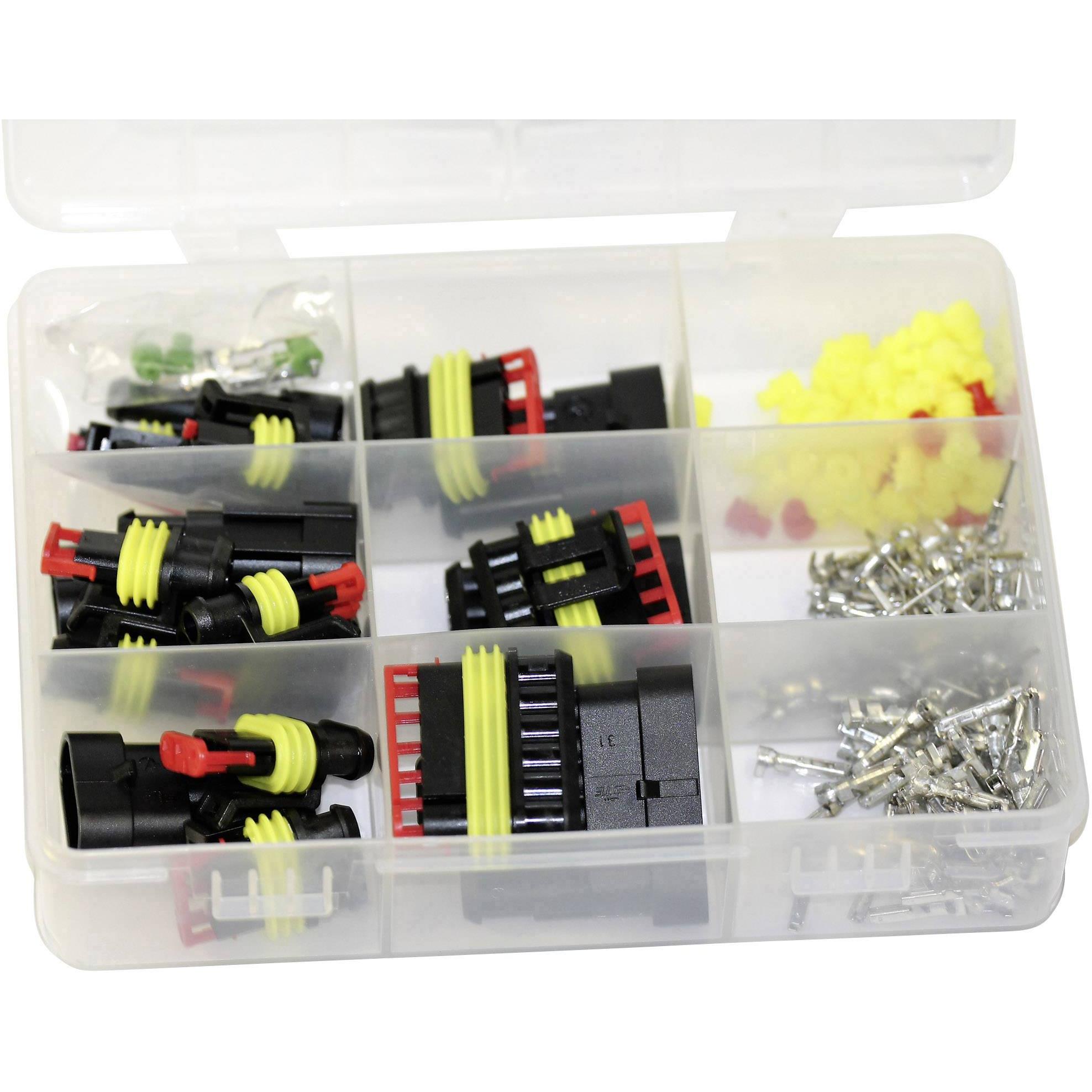 TE Connectivity AMP-SUPERSEAL Starterbo, 158 pezzi, Cavo + Spina elettrica, Nero