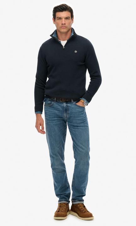 Produktbild Superdry Baumwollpullover mit Halbzip (L)