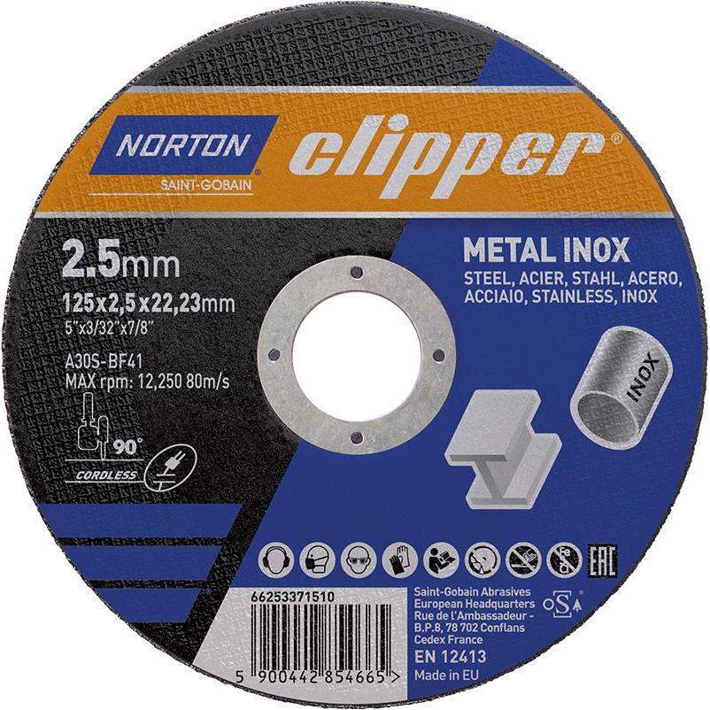 Magni, Sägeblatt, Norton Trennscheibe Metall-Inox A30S-125x2.5x22.23mm