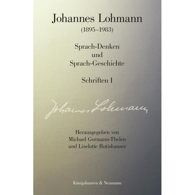 Johannes Lohmann (1895-1983), Fachbücher von Johannes Lohmann